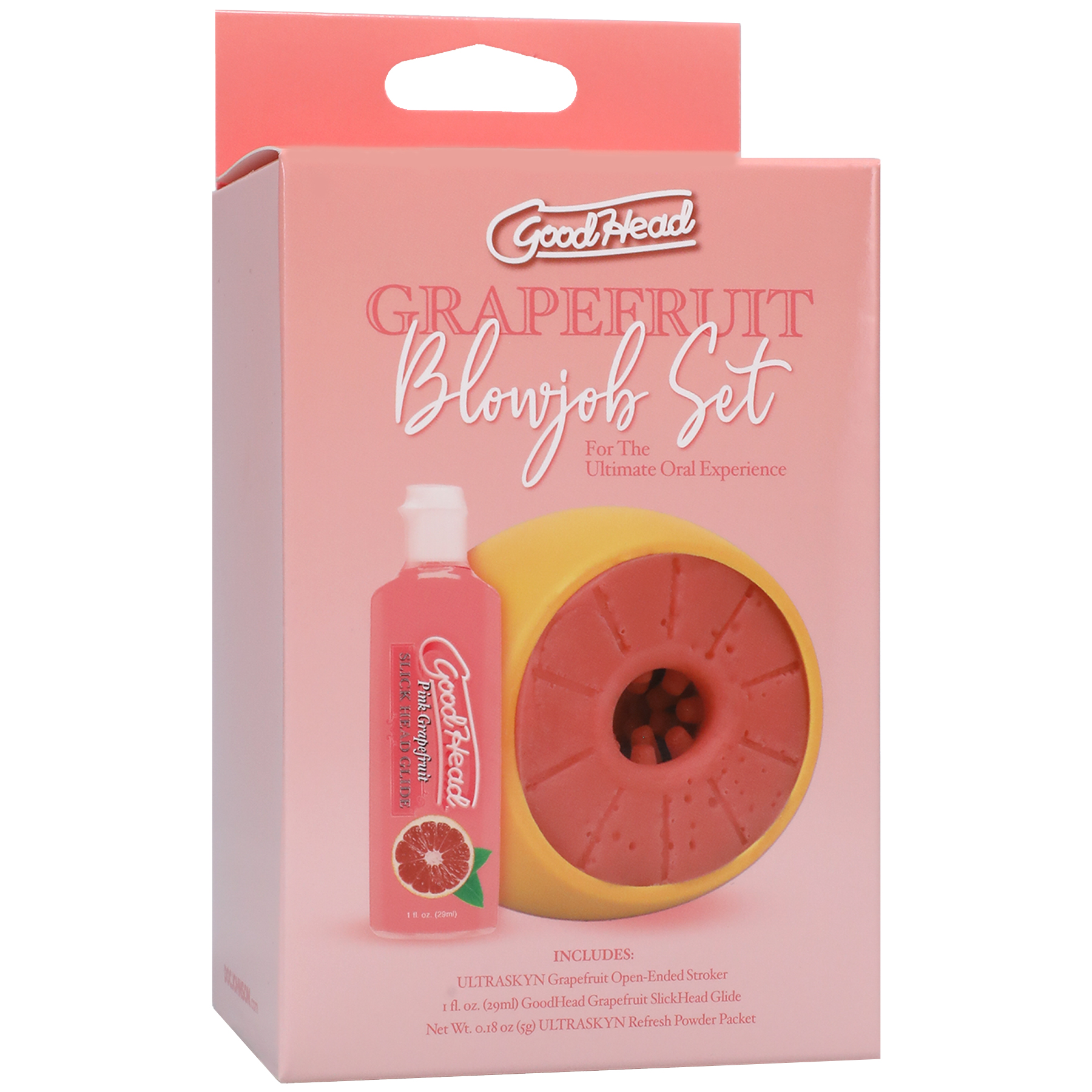 53daek7JMtjUITrA2WodT1DCTHcsm3E1 Goodhead - Grapefruit Blowjob Set - Yellow/pink - Image 1