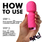 10x Mini Silicone Wand - Pink - Image 5