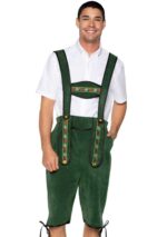 Men's Beerfest Lederhosen Oktoberfest Costume - X-Large - Green - Image 3