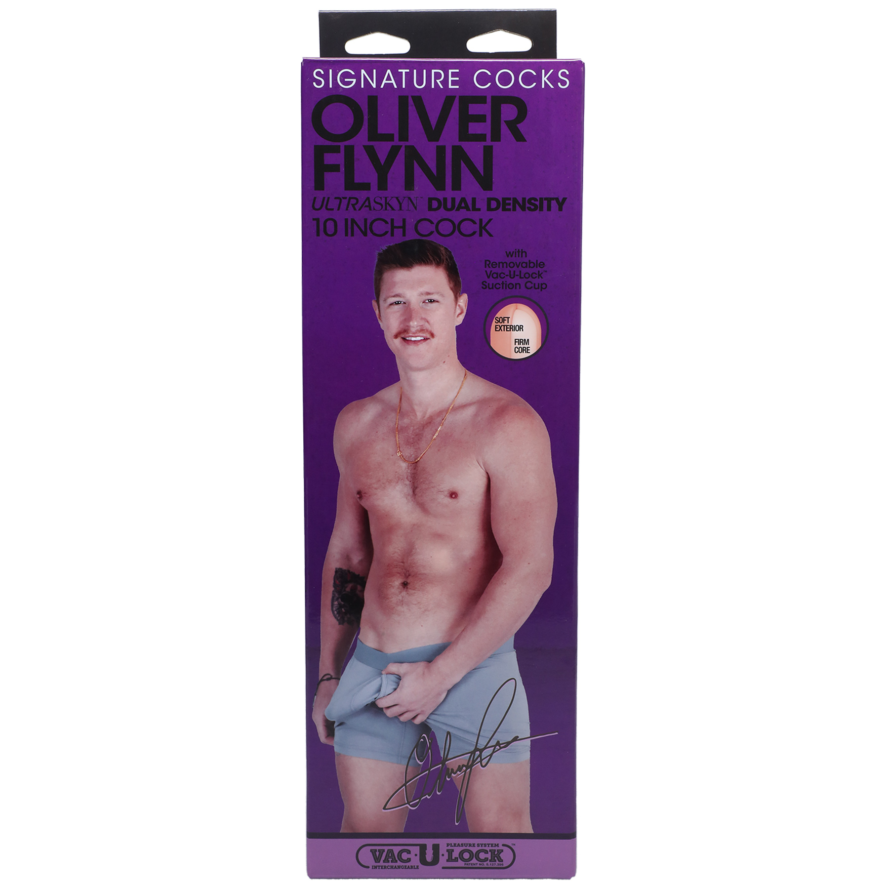 5S5IlgeN4EggWCcBd6ha9xnijXL8h7IS Signature Cocks Oliver Flynn Ultraskyn Dual Density 10 Inch Cock - Vanilla - Image 1