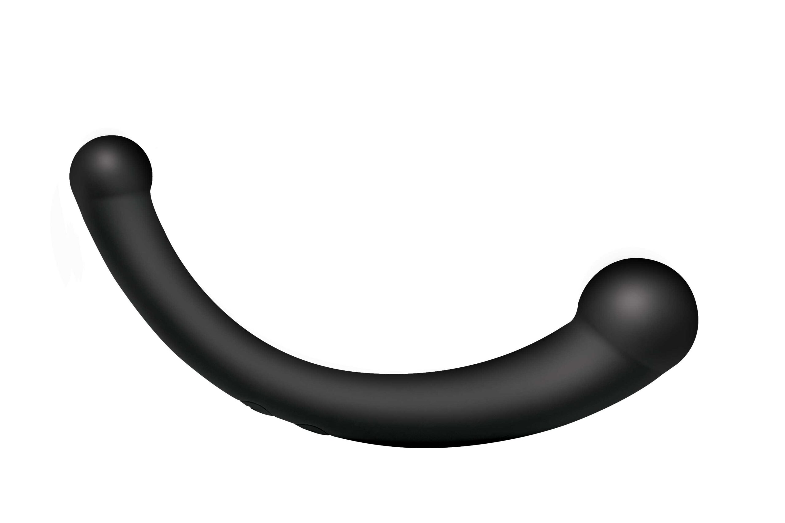 5TFnQYjnG83YBW3rV1BPHHyt7ihoxWhR 10x Vibra-Crescent Silicone Dual Ended Dildo - Black - Image 1