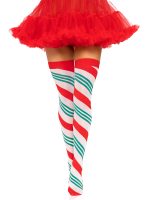 Holiday Ribbon Thigh High - Swirl - Image 3