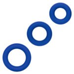 Admiral Universal Cock Ring Set - Blue - Image 3