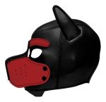 Spike Neoprene Puppy Hood - Red - Image 2