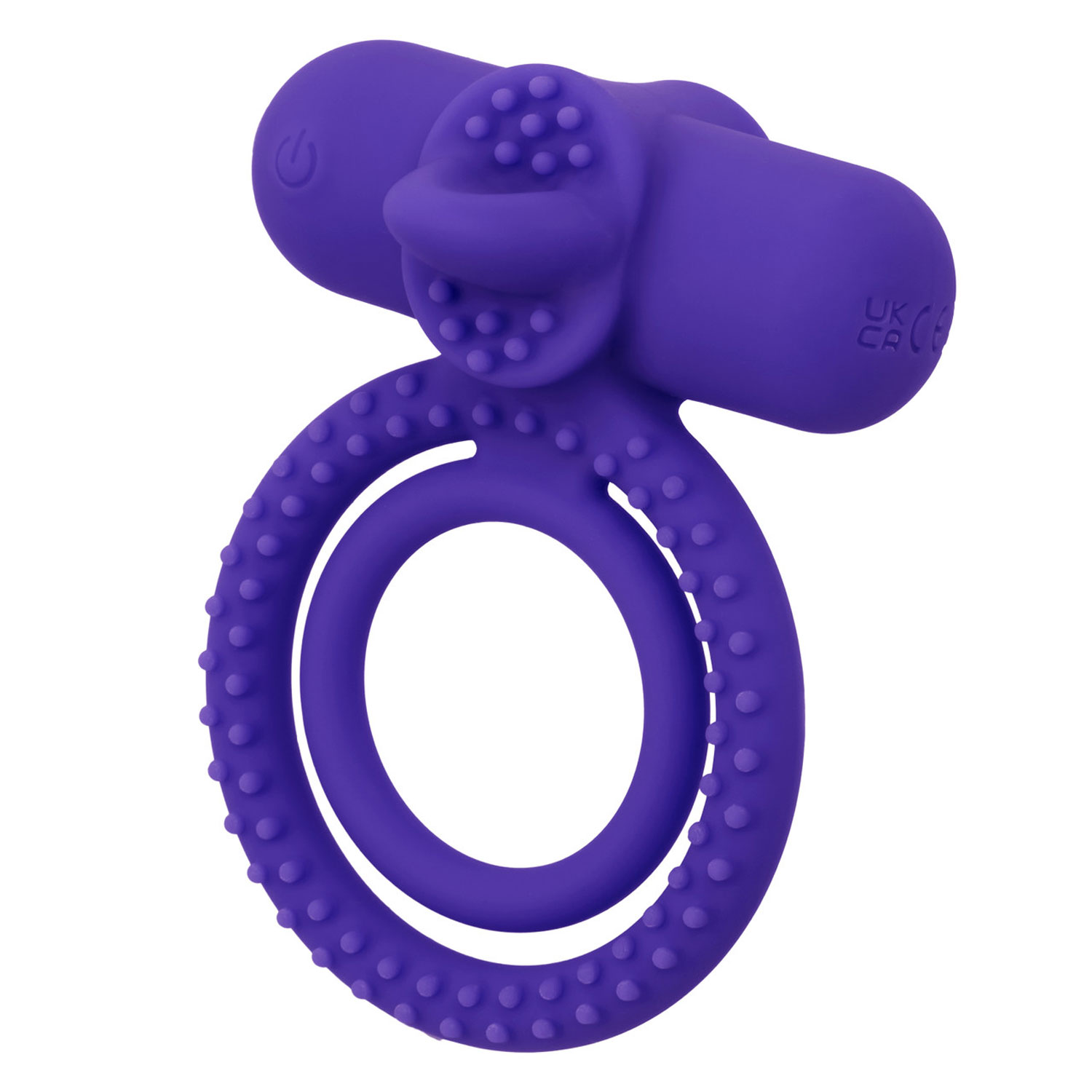69RsSuRn1tmckFMnYSyAqN97j5OFwAvF Silicone Rechargeable Dual Climaxer - Purple - Image 1