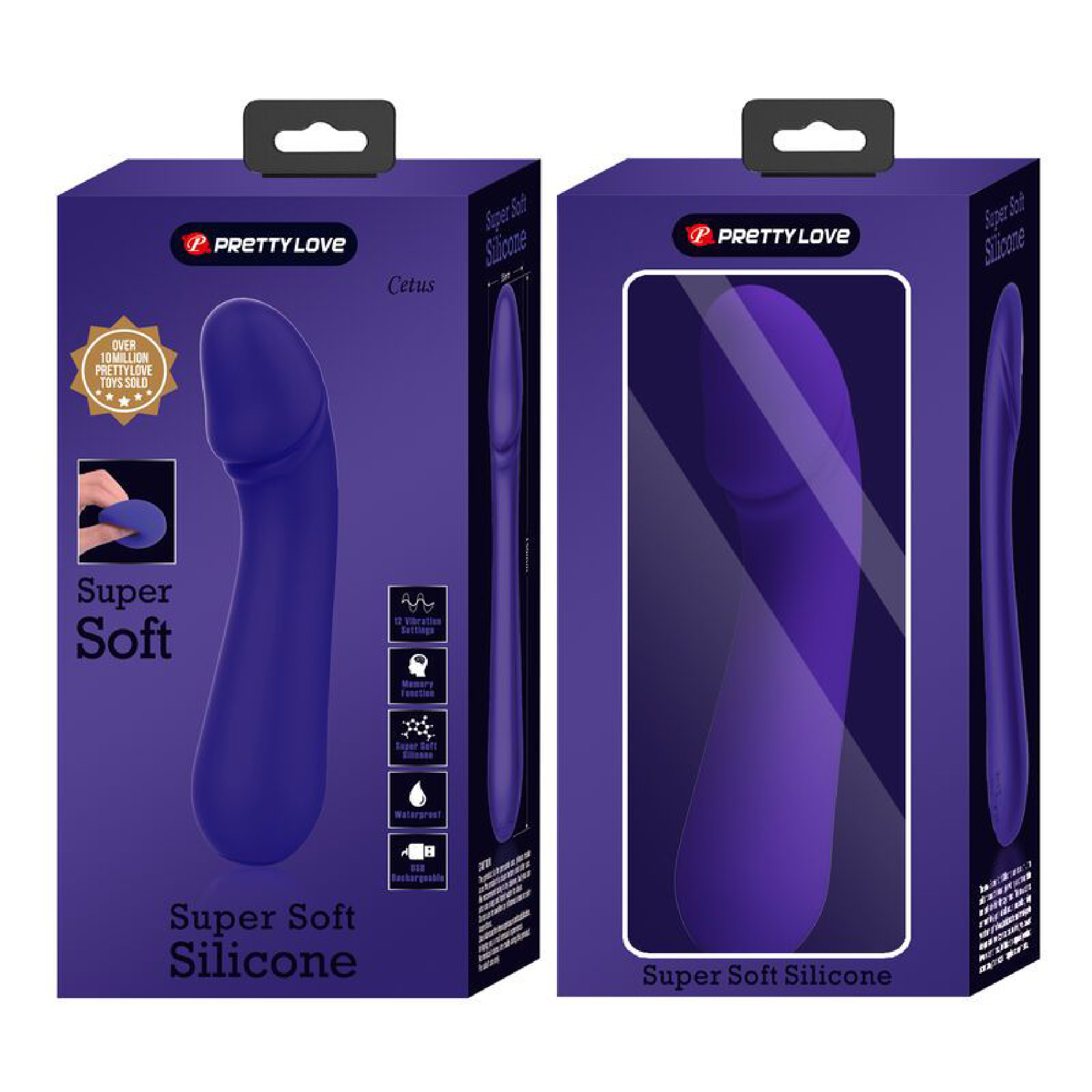 6DXtsL7By3blyvMBD02VRwqP4vAW68DS Cetus Rechargeable Vibrator - Purple - Image 1