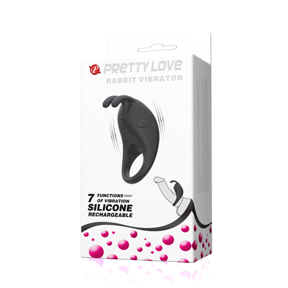 6FVdFOaxNro0hhdiX1MQTP8WoDtYwrHj Pretty Love Rabbit Vibrator - Black - Image 1