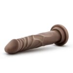 Dr. Skin Silicone - Dr. Carter - 7 Inch Dong With Suction Cup - Chocolate - Image 2