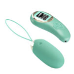Mina Vibrating Remote Control Egg - Turquoise - Image 2