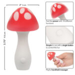 Naughty Bits Muff Shroom Playful Massager - Red - Image 2