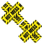 Hot Mess X Blacklight Lemon Fruitella Nipztix Nipple Cover Pasties
