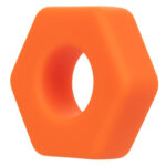 Alpha Liquid Silicone Prolong Sexagon Ring - Orange - Image 3