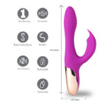 Skyler Silicone Bendable Rabbit - Purple - Image 5