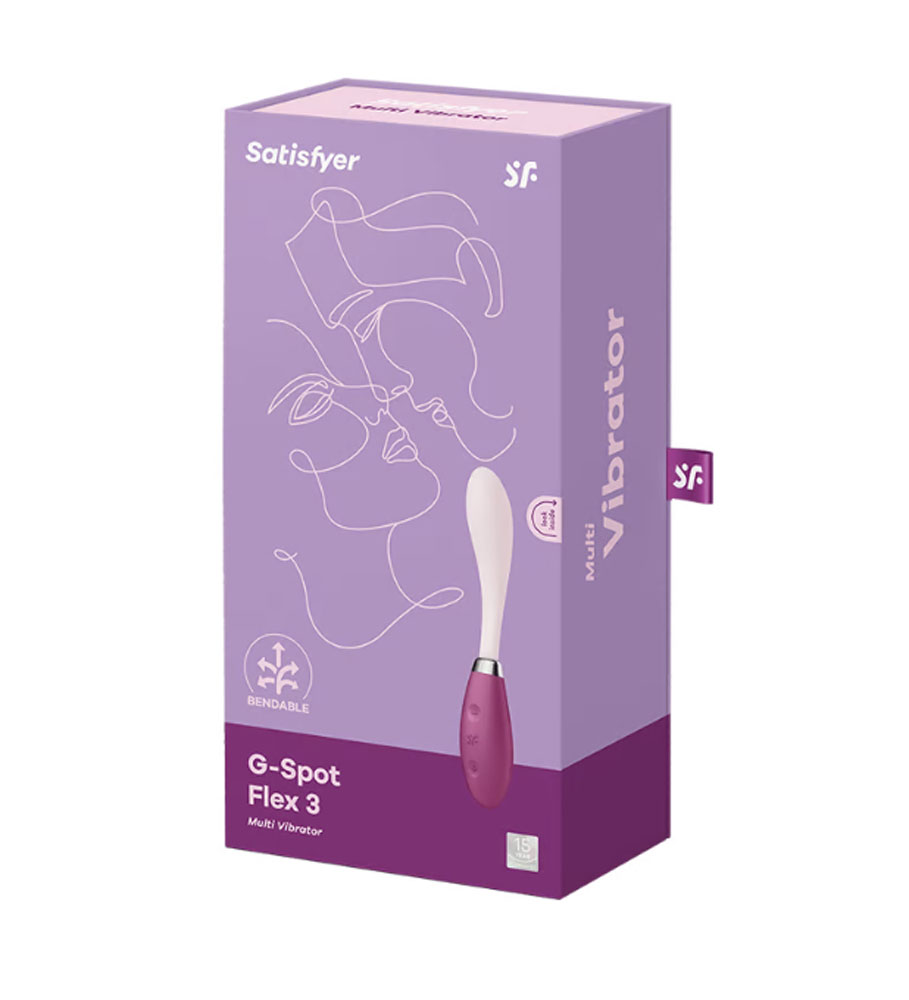 6psvZmhjrKDGZHN1hrE9U4wkwRhrD8W3 Satisfyer G-Spot Flex 3 - Multi Vibrator - Red - Image 1