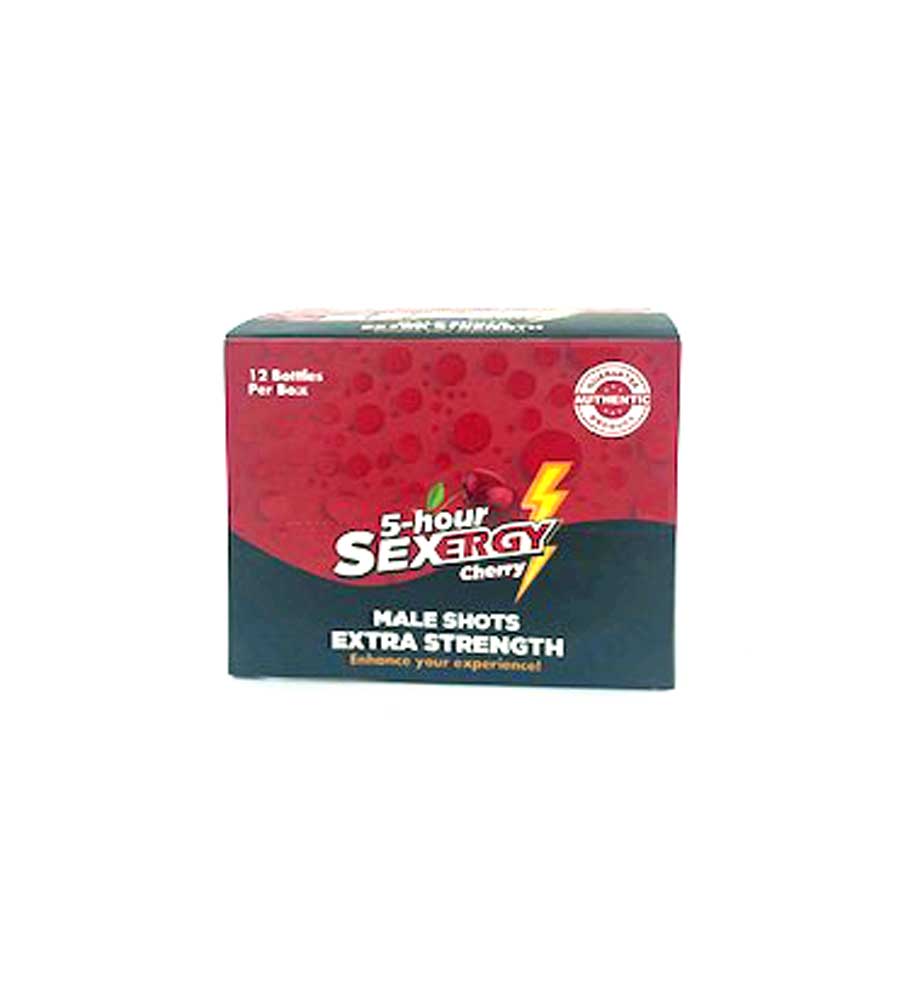 6rHvxT3iIn2zds72wWiwK3MrzxeP2cFc Sexergy - Male Liquid Shot 12 Ct Display - Cherry - Image 1
