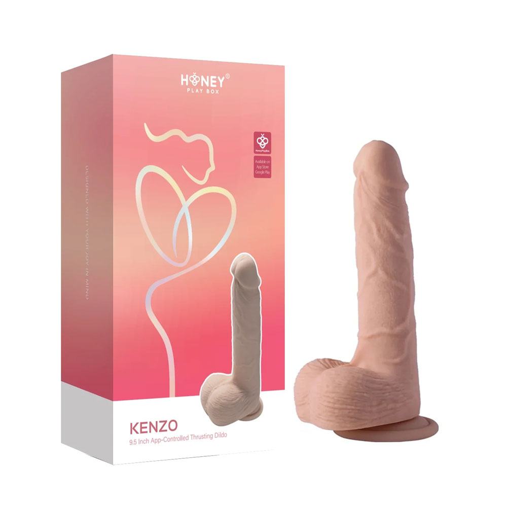 7YrTubwZ Kenzo-App Controlled 9.5" Big Realistic - Thrusting Dildo - Image 1