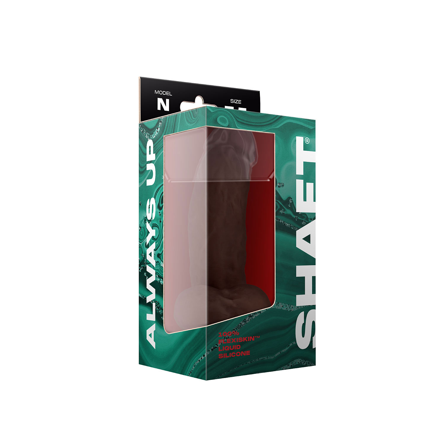 7ateVsvPP5GTTIHxHP4ceQOPRNzYGU3C Shaft - Model N 7.5 Inch Liquid Silicone Dong With Balls - Mahogany - Image 1