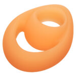 Alpha Glow-in-the-Dark Liquid Silicone Teardrop Ring - Orange - Image 3
