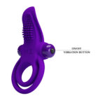 Pretty Love Vibrant Penis Ring - Purple - Image 6