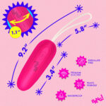 Silicone Vibrating Egg - Pink - Image 4