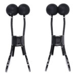 Merci - Nippers - Stainless Steel Nipple Clamps With Silicone Tip - Black - Image 2