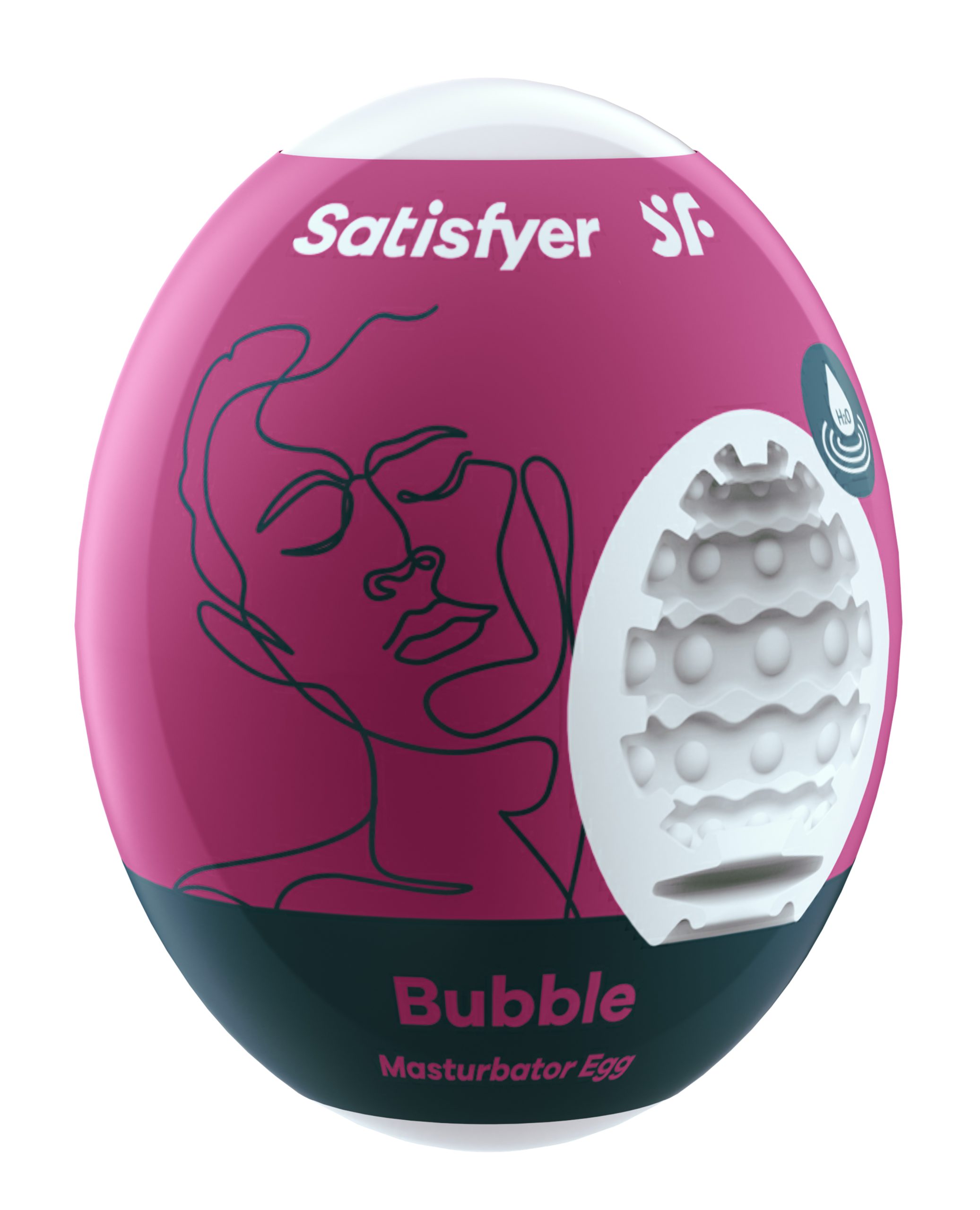 8vL9QqLjtjK2TQf340fvjHddD1J2PKCU Satisfyer Masturbator Egg - Bubble - Violet - Image 1