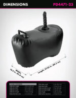 Fetish Fantasy Series Body Dock Inflatable Love Seat - Black - Image 3