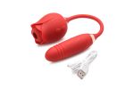 Bloomgasm Romping Rose Suction and Thrusting Vibrator - Red - Image 6