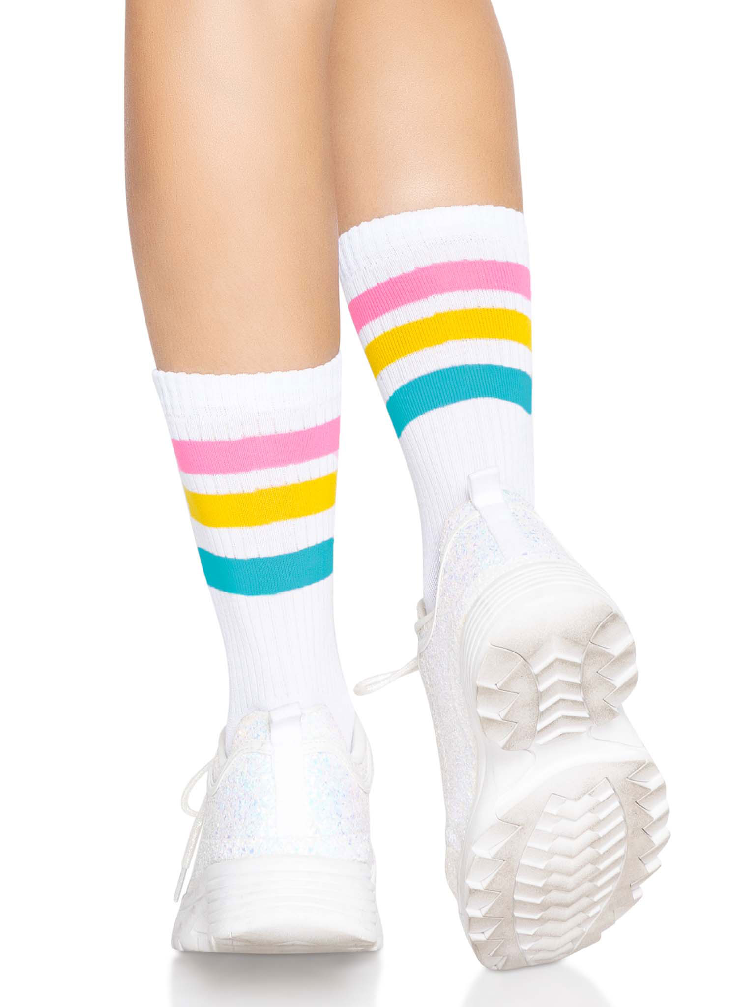 9AzOxCuFtSUdaEI2q8L1kybHRPiwOiNE Pride Crew Socks - One Size - Pansexual - Image 1