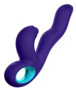 Klio Triple Action Thumping Rabbit Vibrator - Dark Purple - Image 3