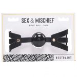 Brat Ball Gag - Black / Rose Gold
