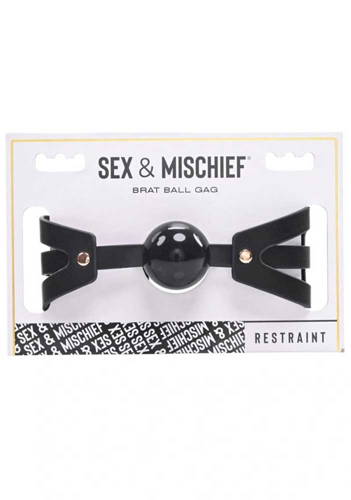 9NfHjTOToSEBEfmpQBoyKnRJdu6FS0q8 Brat Ball Gag - Black / Rose Gold - Image 1