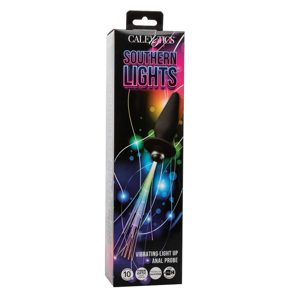 9YwmjMdXobkChtA9A9Xrjjyk5yTQtRFA Southern Lights - Vibrating Light Up Anal Probe - Black - Image 1