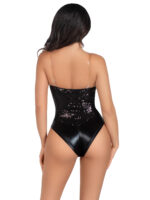 Sequin Bodysuit - Small - Black - Image 3