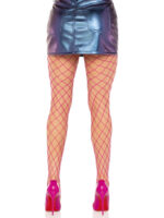 Spandex Diamond Net Tights - One Size - Magenta - Image 2