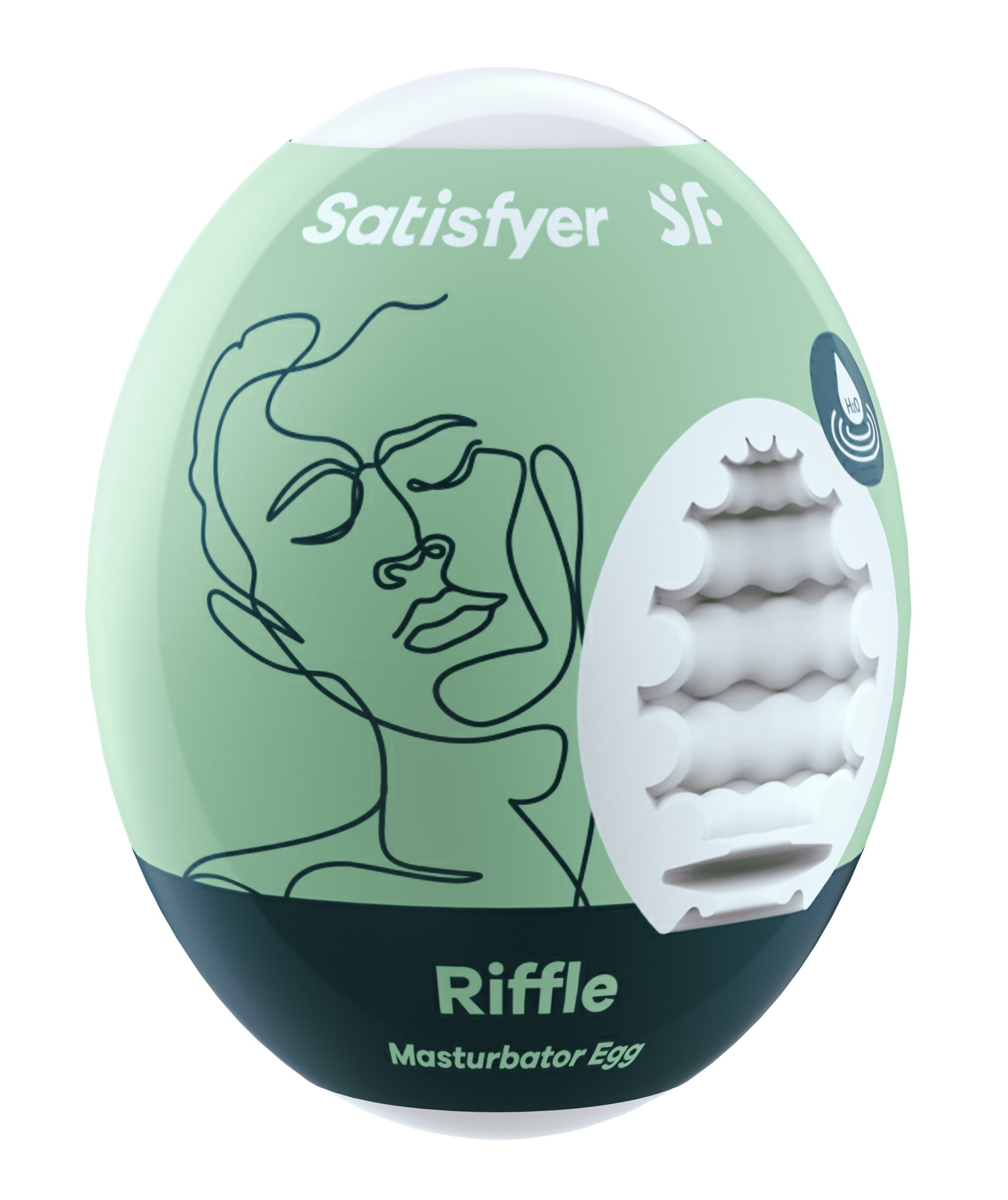 9l9CkYCWgWkOKl6L4FdYQm1JsrRE6wbw Satisfyer Masturbator Egg - Riffle - Light Green - Image 1