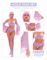 Holo Hun 5pc Set - Small/medium - Purple - Image 2