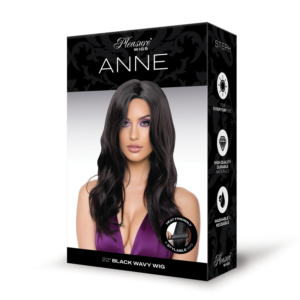 9rXdxIr2 Anne Premium Stylable Wig - Black - Image 1