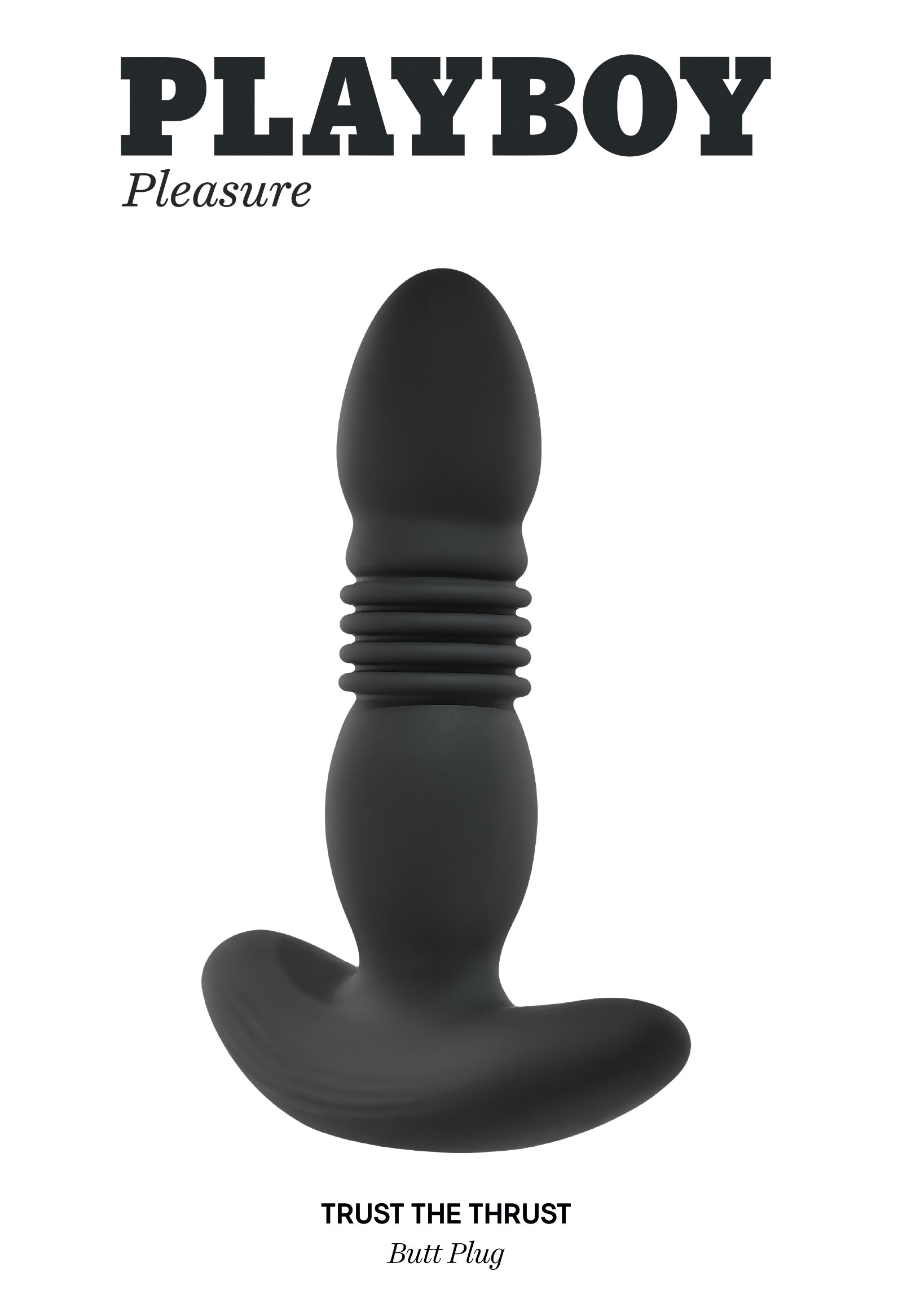 9sSjpdIk5C2vH3cgzZOkwDWPjOqiywrS Playboy Pleasure - Trust the Thrust - Butt Plug - Black - Image 1