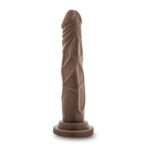 Dr. Skin Silicone - Dr. Carter - 7 Inch Dong With Suction Cup - Chocolate - Image 3