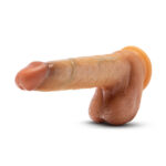 Renaissance - Davinci - 8 Inch Sliding Foreskin Dildo With Squeezable Balls - Tan - Image 2