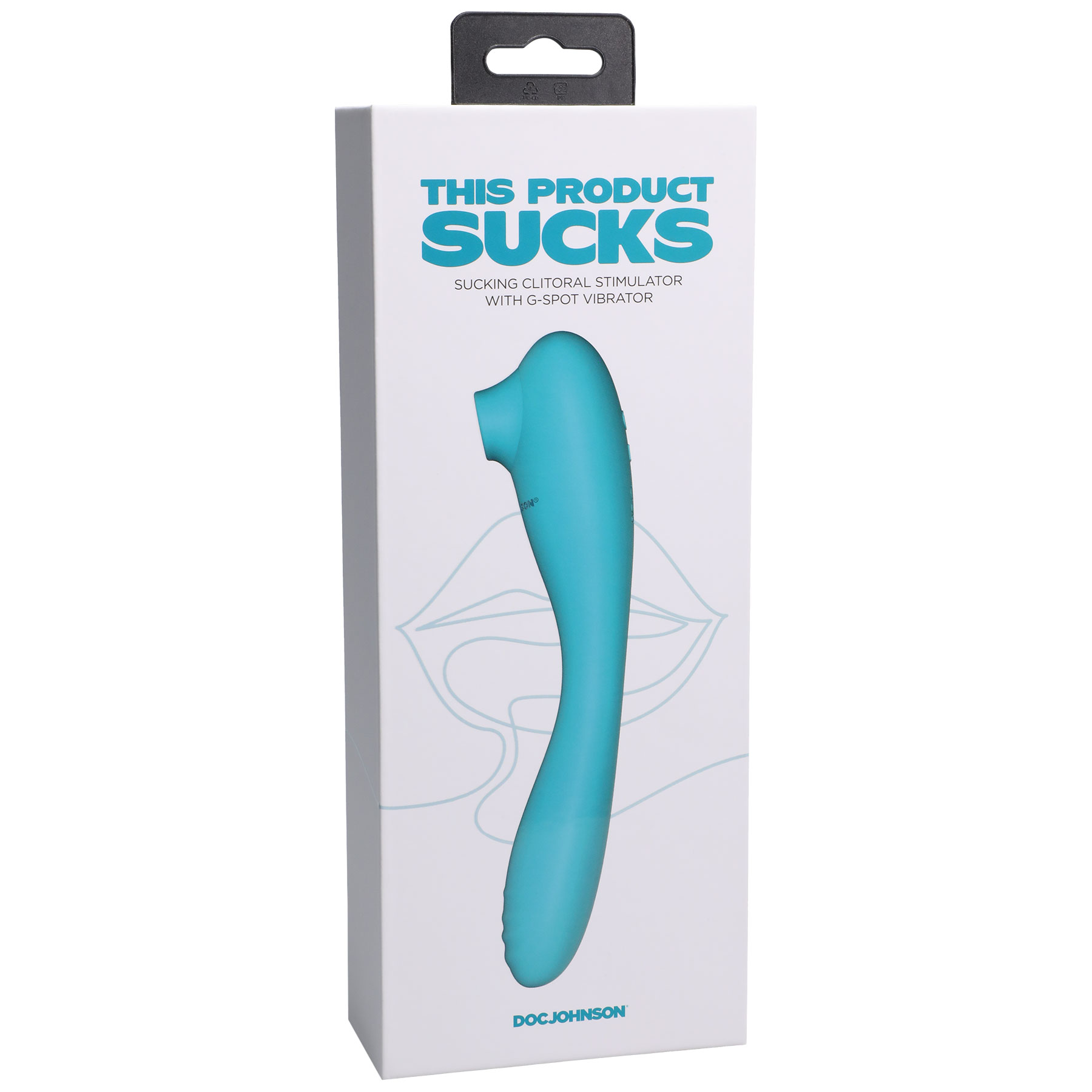 ABrsQ70MblnTghSNRP4hC9EZq0MHvr0b This Product Sucks - Sucking Clitoral Stimulator With Bendable G-Spot Vibrator - Teal - Image 1