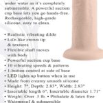 6 Inch Girthy Vibrating Dong - Light