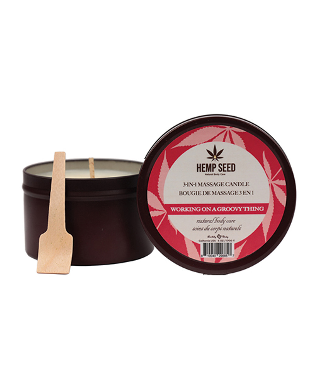 ADytSWTodVR4RRZUDK0MjyOTlPOQHrbs Hemp Seed 3-in-1 Massage Candle - Working on a Groovy Thing 6 Oz - Image 1
