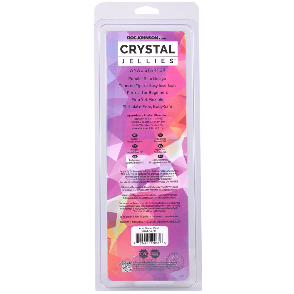 AFAnmoc7 Crystal Jellies - Anal Starter - Teal - Image 1