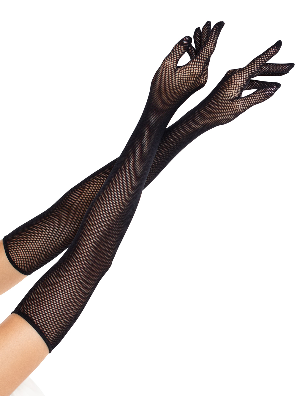 AHNWHN5Q Opera Length Fishnet Gloves O/s - Black - Image 1