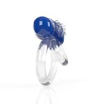 Screaming O 4b - Double O Super Powered Vibrating Double Ring - Blueberry - Image 3