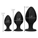 Triple Juicers Silicone Anal Trainer Set - Black - Image 3