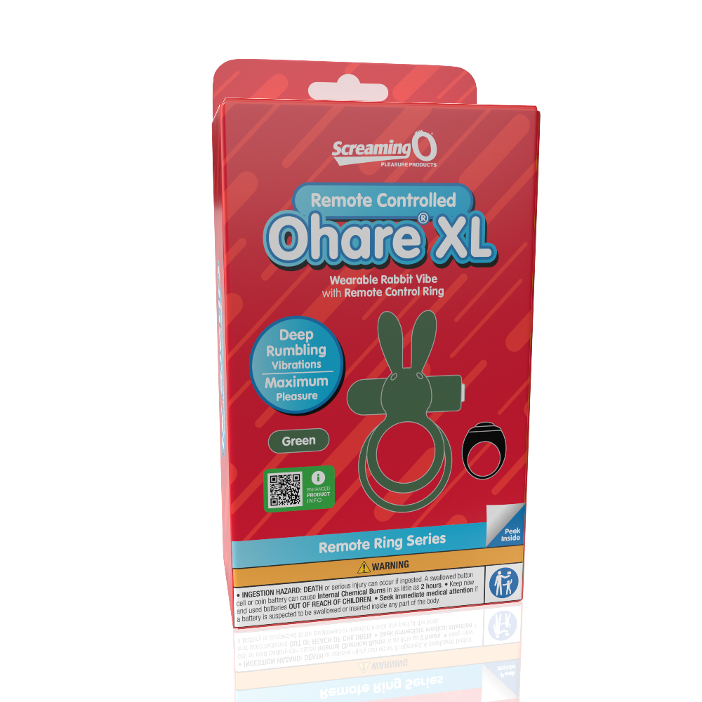 Ag5BtbjZANWdNsR8gvSCvWYiQB1ecnqN Screaming O Remote Controlled Ohare XL Vibrating Ring - Green - Image 1