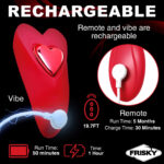 Love Connection Silicone Panty Vibe With Remote Control - Red - Image 5